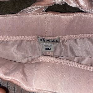 Habitual girl pink and silver ruffle shirt with pants
